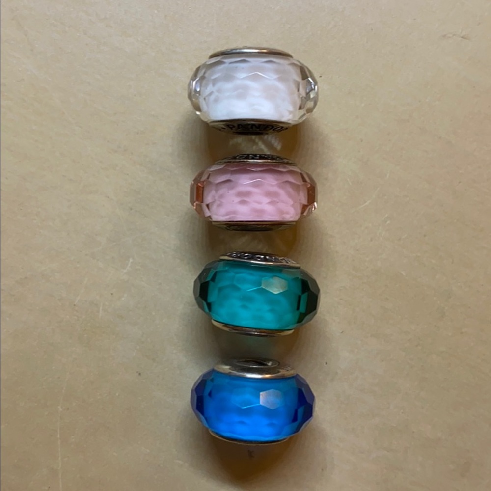 Pandora faceted murano charm